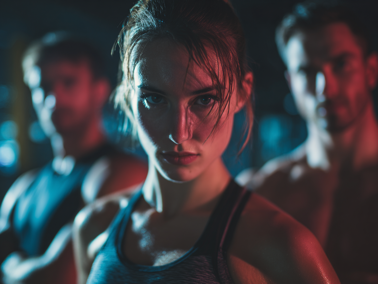 Група людей різного віку на тренуванні